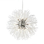 Lampadario Sputnik moderno regolabile con cristalli dorati a esplosione