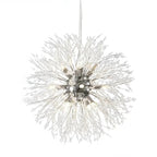 Lampadario Sputnik moderno regolabile con cristalli dorati a esplosione