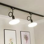 Faretto a binario LED moderno a 5 luci con testine regolabili