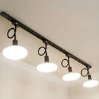 Faretto a binario LED moderno a 5 luci con testine regolabili