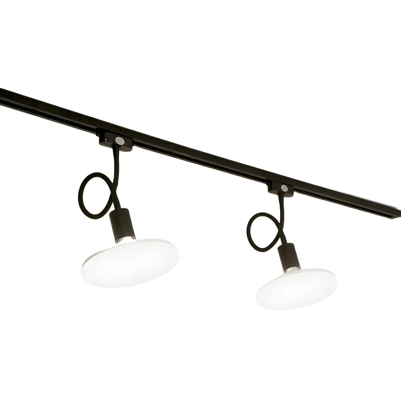 Faretto a binario LED moderno a 5 luci con testine regolabili