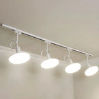 Faretto a binario LED moderno a 5 luci con testine regolabili