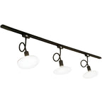 Faretto a binario LED moderno a 5 luci con testine regolabili