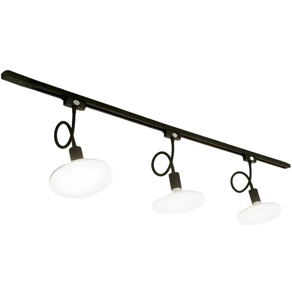 Faretto a binario LED moderno a 5 luci con testine regolabili