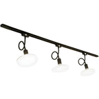 Faretto a binario LED moderno a 5 luci con testine regolabili