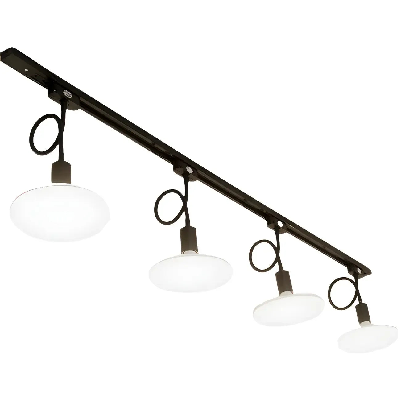 Faretto a binario LED moderno a 5 luci con testine regolabili