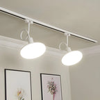 Faretto a binario LED moderno a 5 luci con testine regolabili