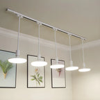 Faretto a binario LED moderno a 5 luci con testine regolabili