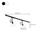 Faretto a binario LED moderno a 5 luci con testine regolabili