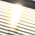Lampes solaires d'extérieur modernes à bande noire cubique