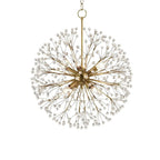 Lustre moderne Sputnik en cristal doré réglable, à motif d'étoile, réglable