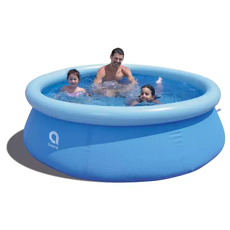 Ensemble piscine gonflable JLeisure 2,44 m Prompt Set avec pompe à filtre à cartouche pour piscine