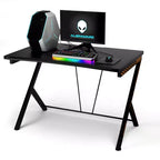 Costway Bureau Gaming Ordinateur Portable Table de Travail Ergonomique Maison Bureau Neuf