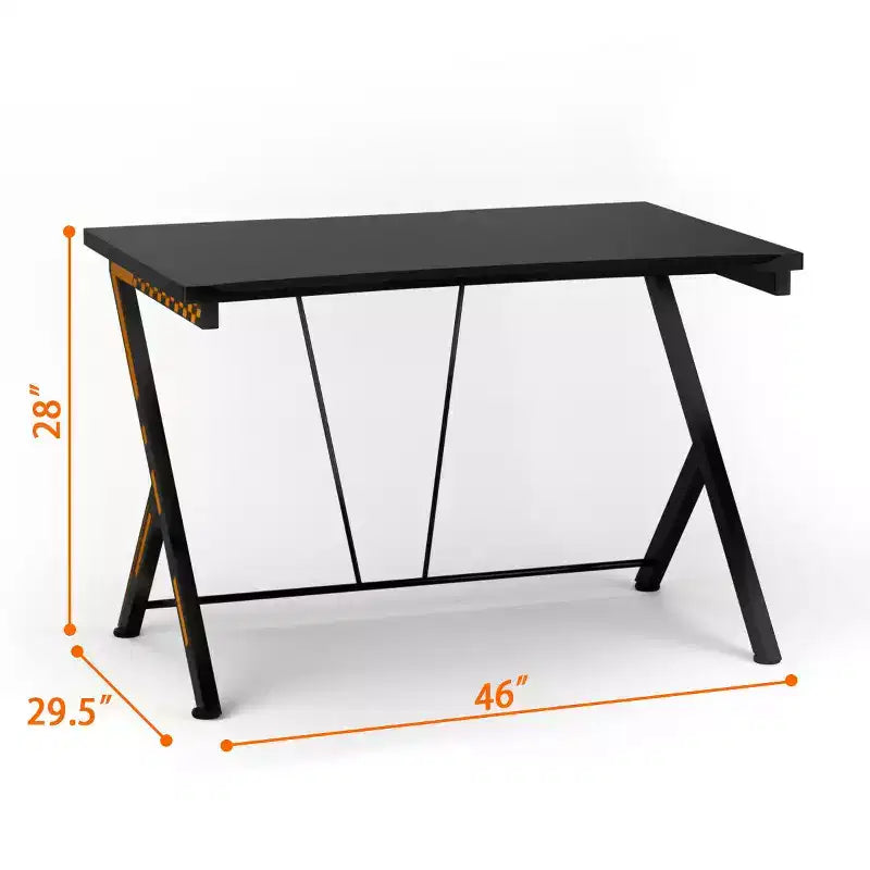 Costway Bureau Gaming Ordinateur Portable Table de Travail Ergonomique Maison Bureau Neuf