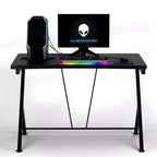 Costway Bureau Gaming Ordinateur Portable Table de Travail Ergonomique Maison Bureau Neuf