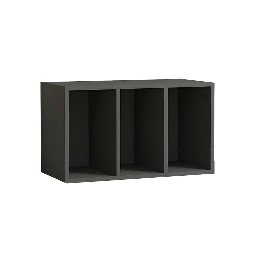 Vitrine rectangulaire en bois et porte vitrée pour salon