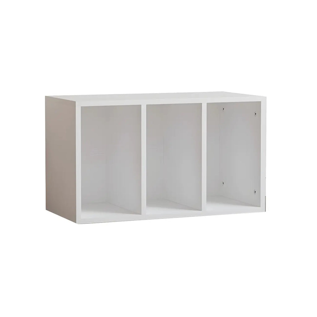 Vitrine rectangulaire en bois et porte vitrée pour salon