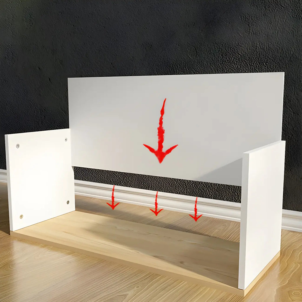 Vitrine rectangulaire en bois et porte vitrée pour salon