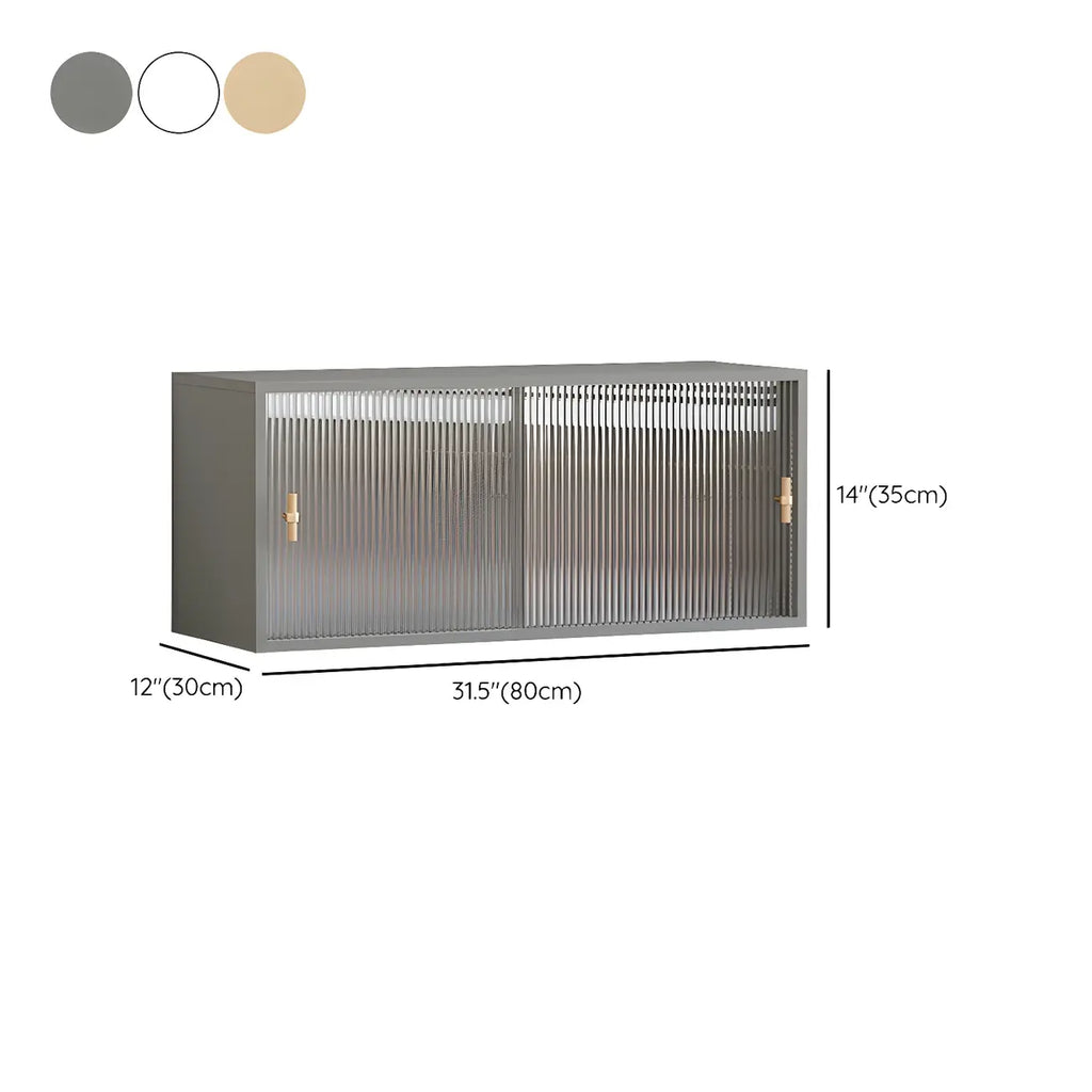 Vitrine rectangulaire en bois et porte vitrée pour salon