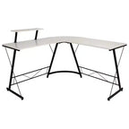 Flash Furniture L-Shaped Desk 71.5 Computer Corner Desk, Home Office Corner Desk, Gaming Desk, Space Saving, Easy to Assemble