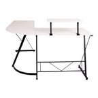 Flash Furniture Scrivania a L 71,5 Scrivania ad angolo per computer, Scrivania ad angolo per ufficio domestico, Scrivania da gioco, Salvaspazio, Facile da montare