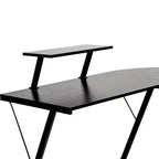 Flash Furniture Scrivania a L 71,5 Scrivania ad angolo per computer, Scrivania ad angolo per ufficio domestico, Scrivania da gioco, Salvaspazio, Facile da montare