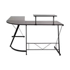 Flash Furniture Scrivania a L 71,5 Scrivania ad angolo per computer, Scrivania ad angolo per ufficio domestico, Scrivania da gioco, Salvaspazio, Facile da montare