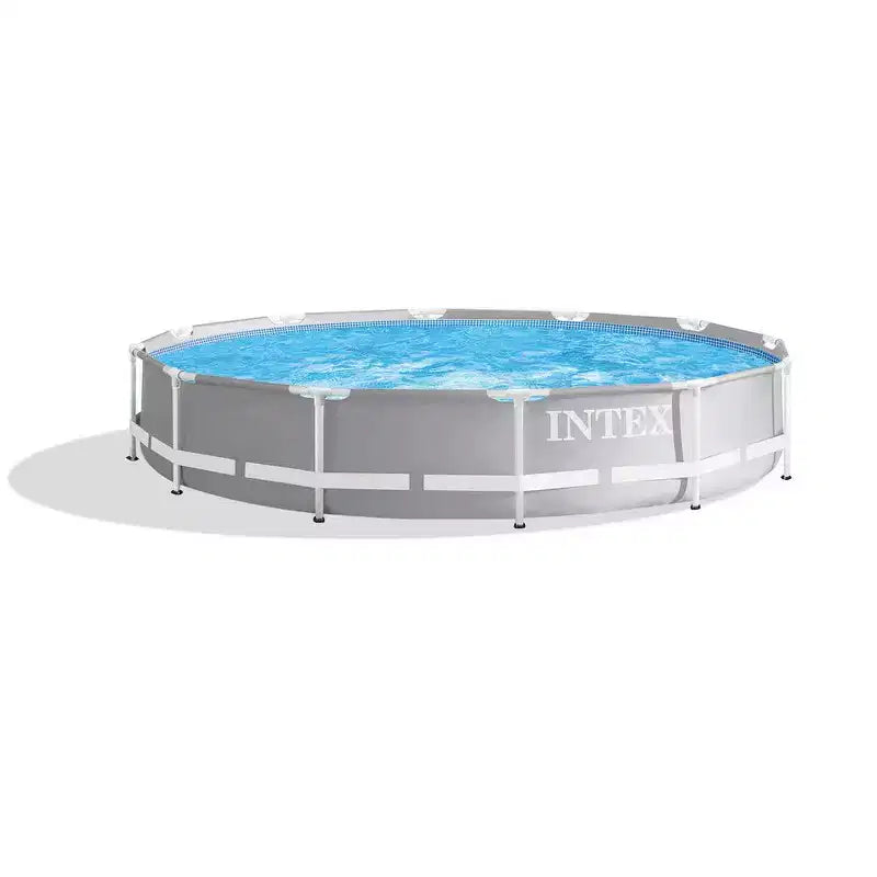 Piscine hors sol ronde Intex Prism Frame 3,66 m x 76 cm et pare-soleil