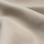 Table de chevet flottante basse en cuir beige avec plateau en pierre et tiroir