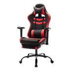 24/7 Negozio A Casa Finn Racing Sedia Gaming Regolabile con Cuscino e Supporto per le Gambe