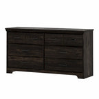 Commode double à 6 tiroirs Versa Country Cottage