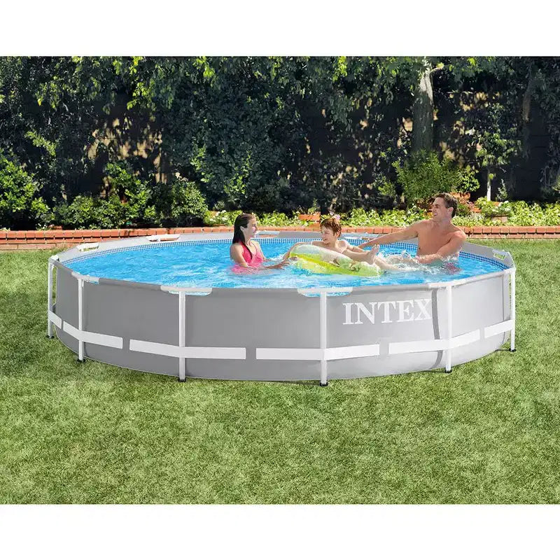 Piscine hors sol ronde Intex Prism Frame 3,66m x 76cm et robot nettoyeur
