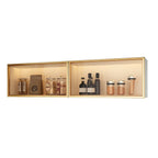 vaisselier mural en bois gris pour cuisine