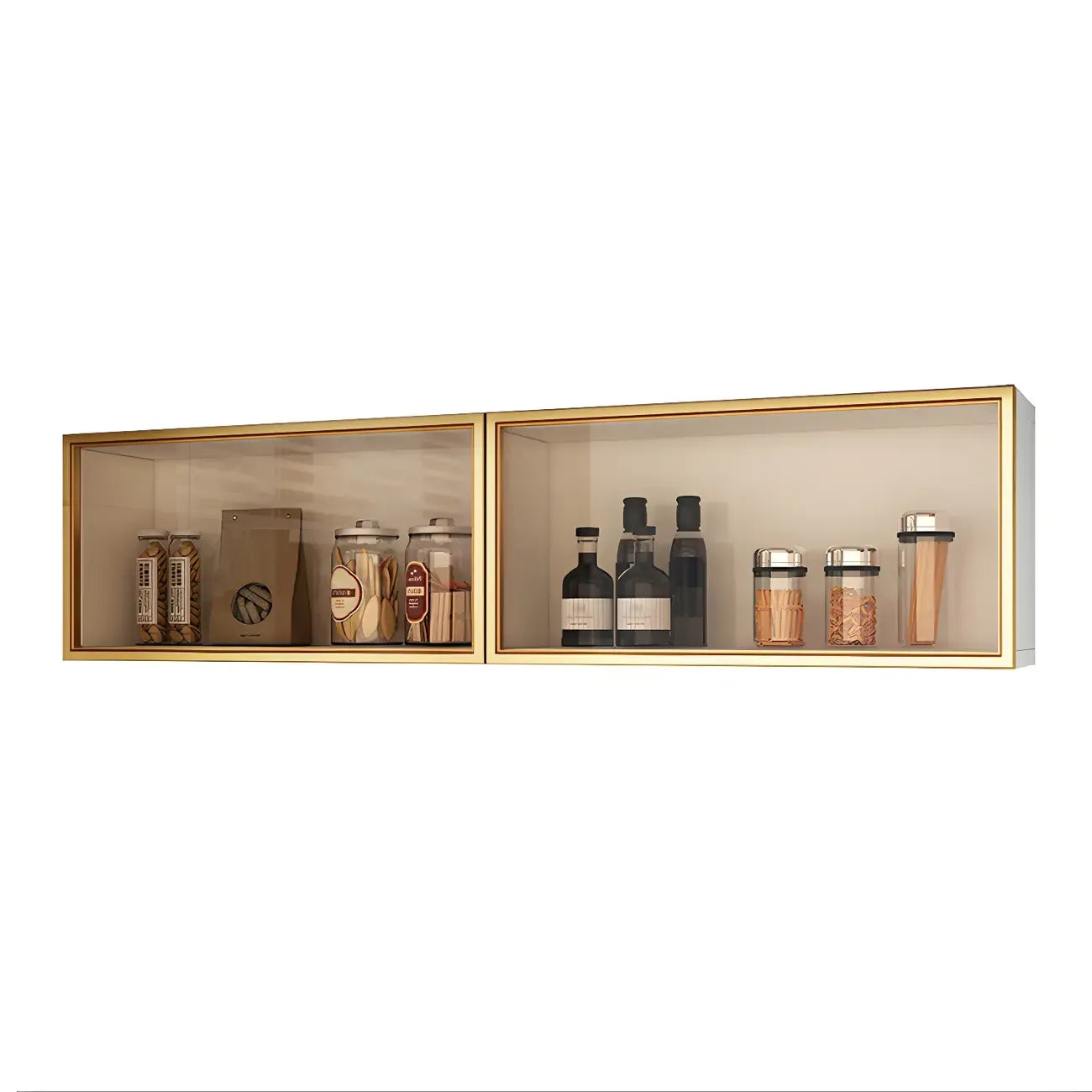vaisselier mural en bois gris pour cuisine