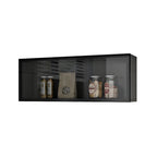 vaisselier mural en bois gris pour cuisine