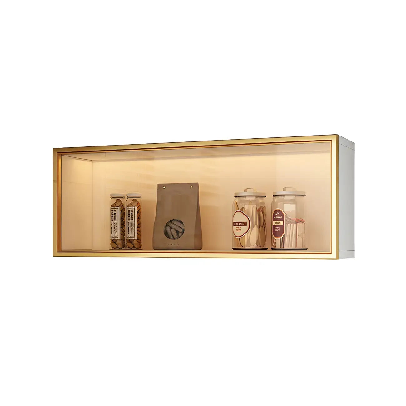 vaisselier mural en bois gris pour cuisine