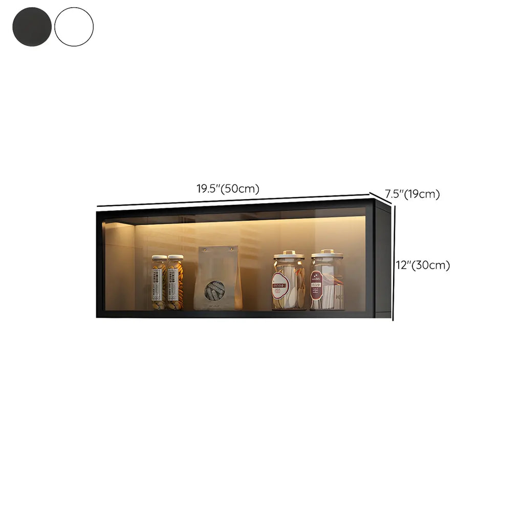 vaisselier mural en bois gris pour cuisine