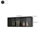 vaisselier mural en bois gris pour cuisine