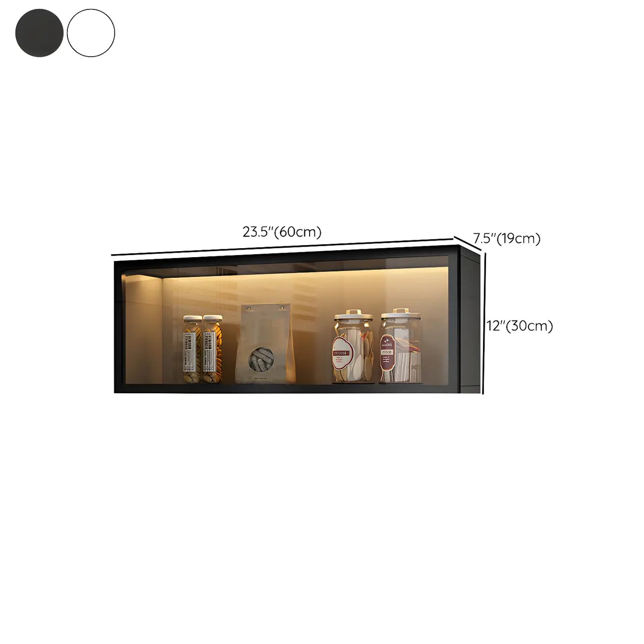 vaisselier mural en bois gris pour cuisine