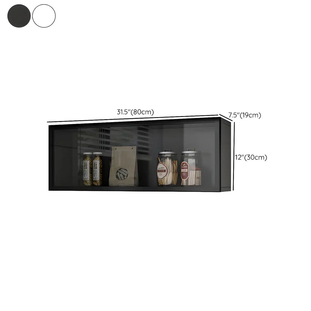 vaisselier mural en bois gris pour cuisine