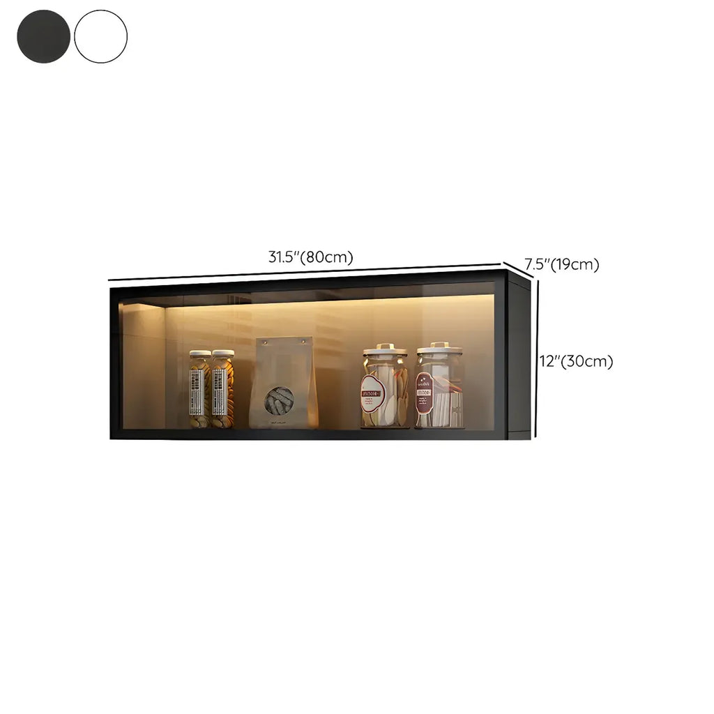 vaisselier mural en bois gris pour cuisine