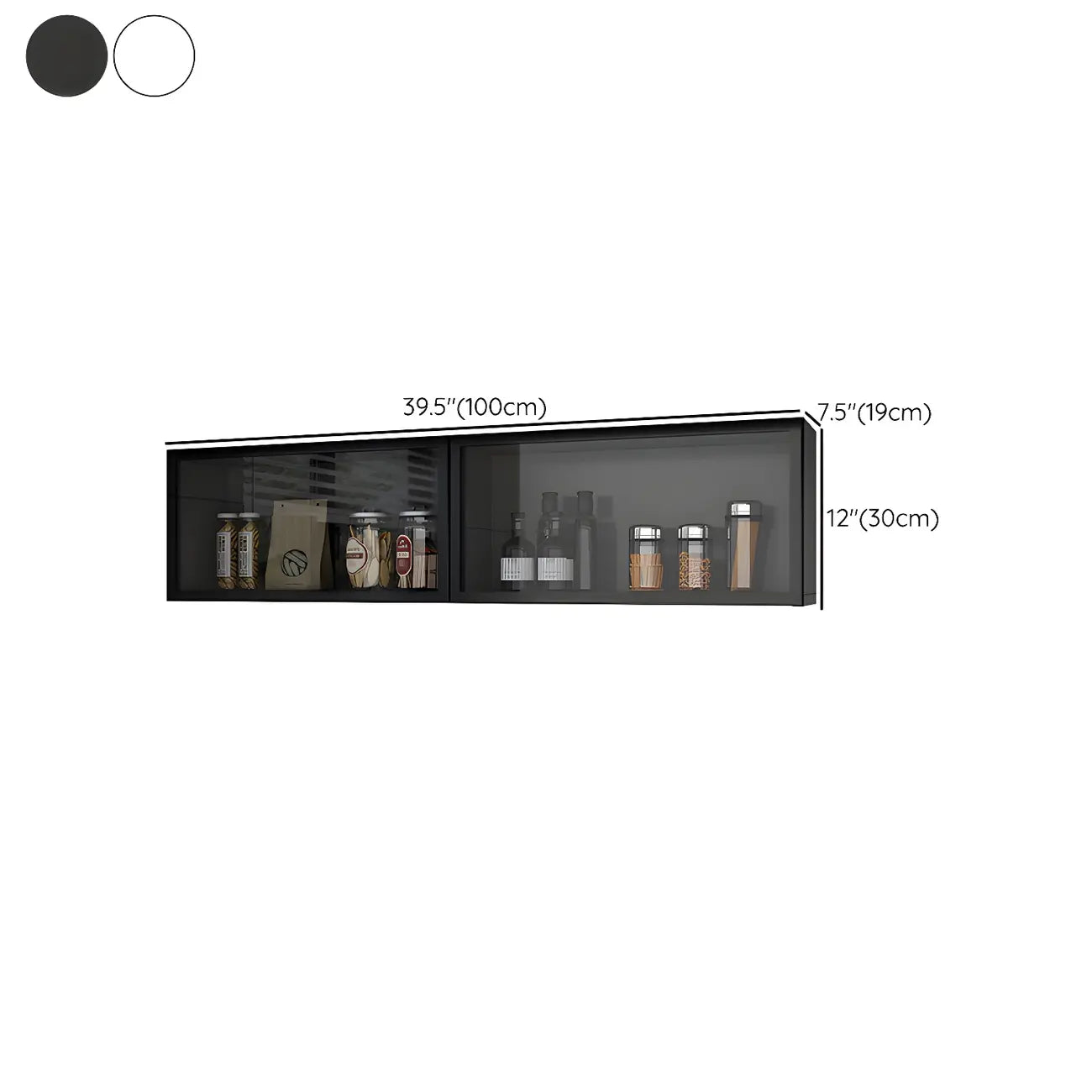 vaisselier mural en bois gris pour cuisine