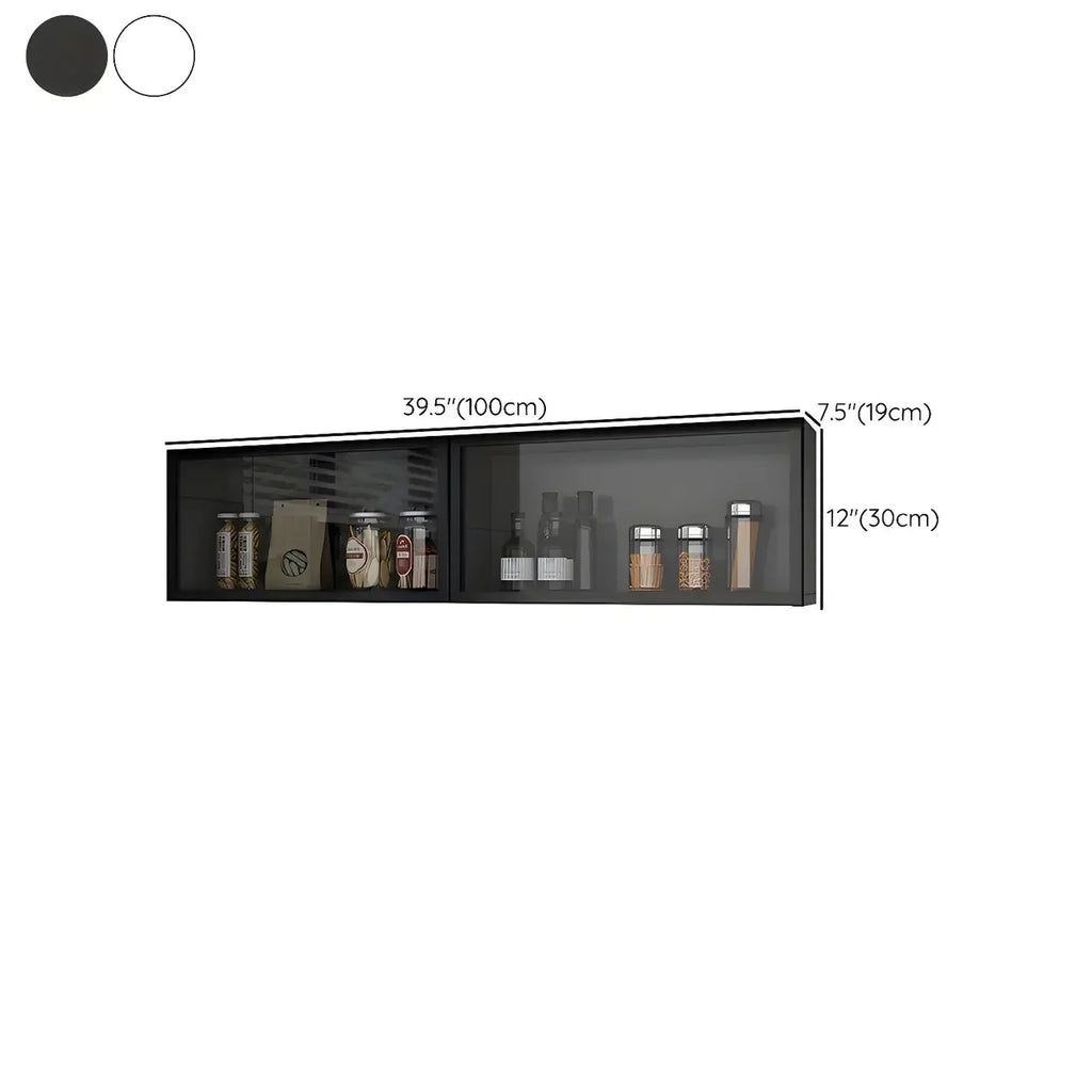 vaisselier mural en bois gris pour cuisine
