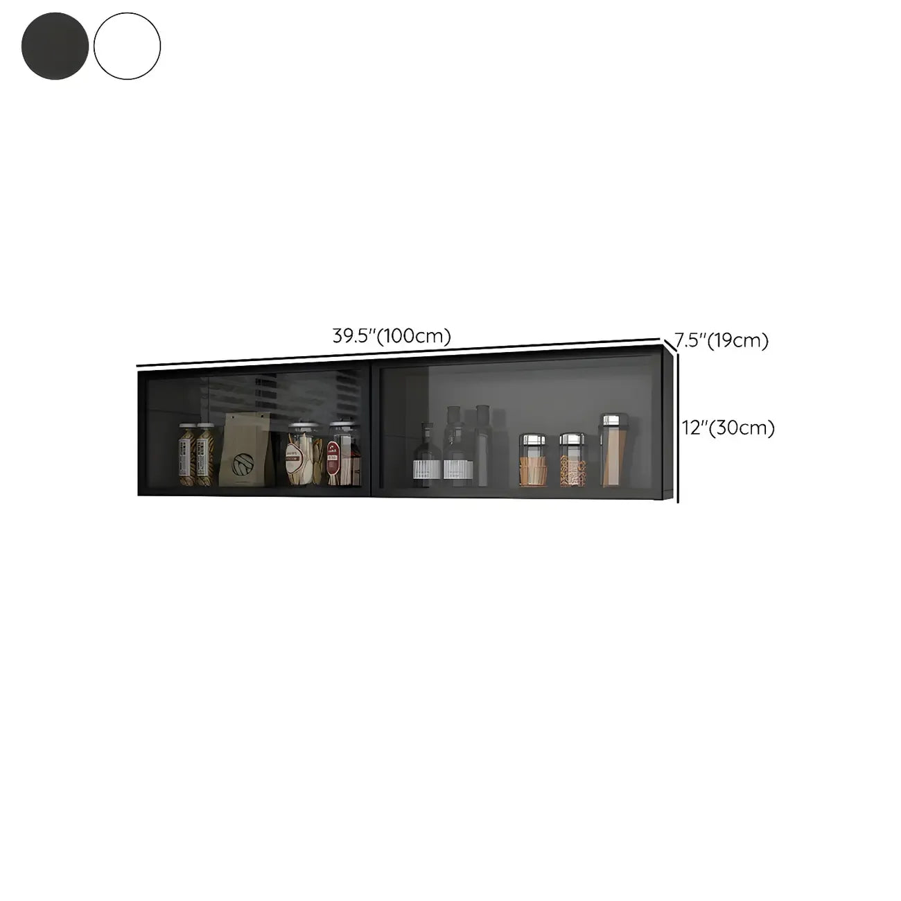 vaisselier mural en bois gris pour cuisine