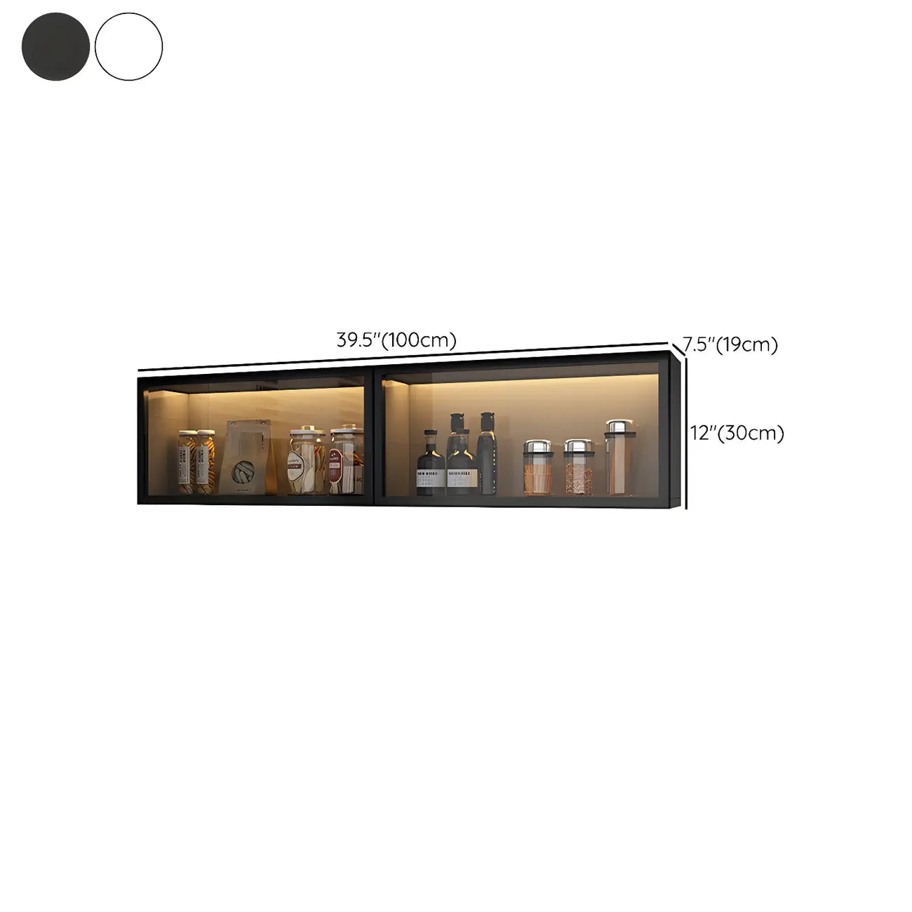 vaisselier mural en bois gris pour cuisine