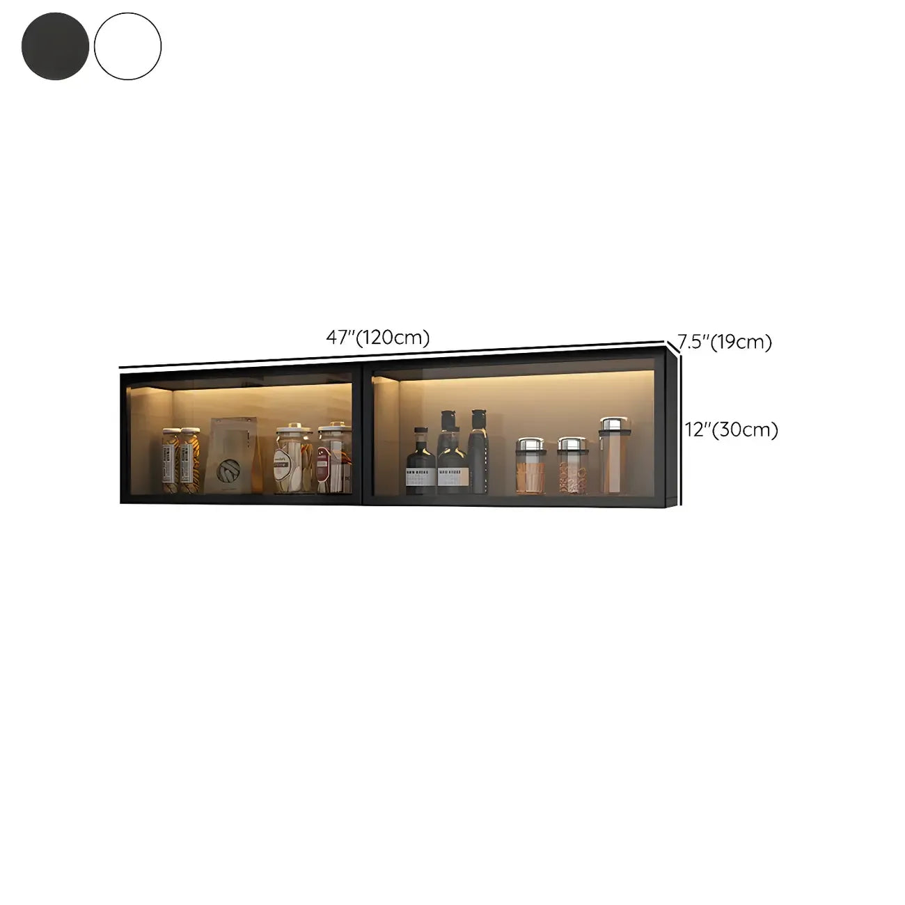 vaisselier mural en bois gris pour cuisine