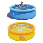 Piscine Gonflable d'Extérieur JLeisure Prompt Set & Orange pour Jardin (Lot de 2)