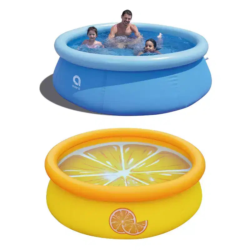Piscine Gonflable d'Extérieur JLeisure Prompt Set & Orange pour Jardin (Lot de 2)