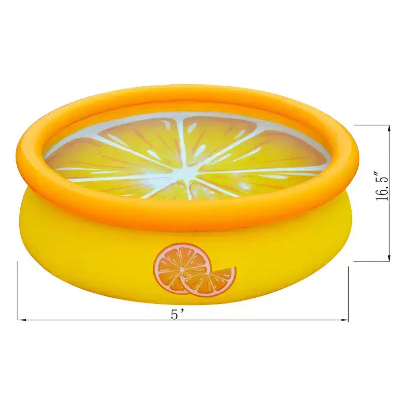 Piscine Gonflable d'Extérieur JLeisure Prompt Set & Orange pour Jardin (Lot de 2)