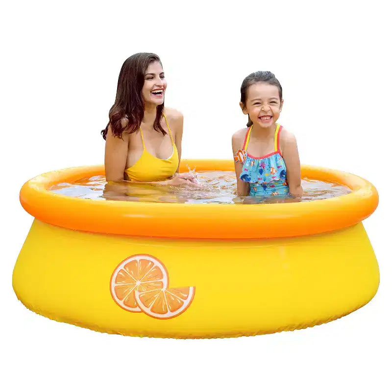 Piscine Gonflable d'Extérieur JLeisure Prompt Set & Orange pour Jardin (Lot de 2)